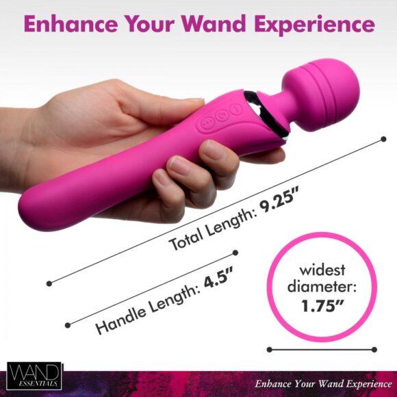 Whirling Wand 2 in 1 Silicone Dual Massage Wand - Image 5