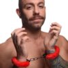 Cuffed In Fur Furry Handcuffs - Red - Image 2