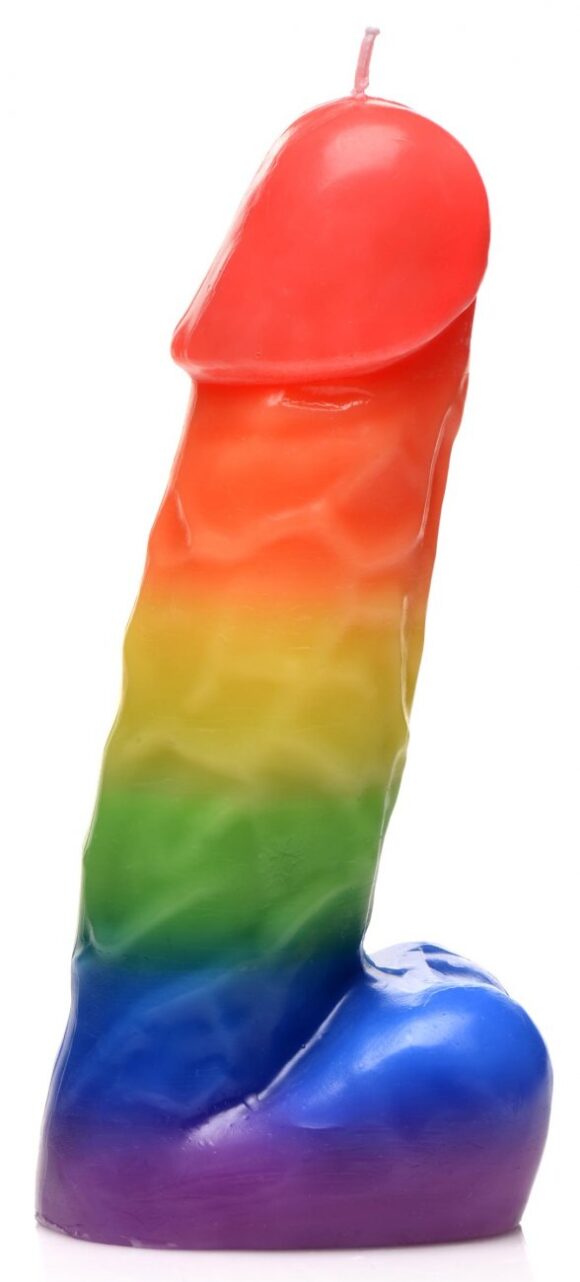 Pride Pecker Dick Drip Candle - Rainbow - Image 4