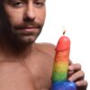 Pride Pecker Dick Drip Candle - Rainbow - Image 3