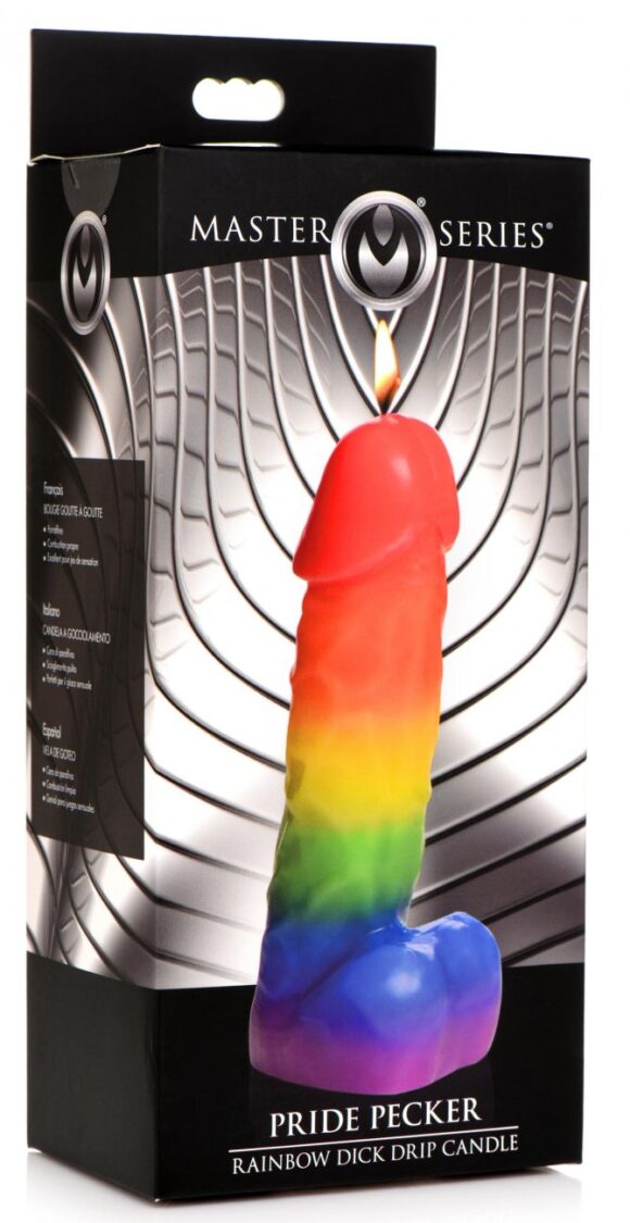 Pride Pecker Dick Drip Candle - Rainbow - Image 6